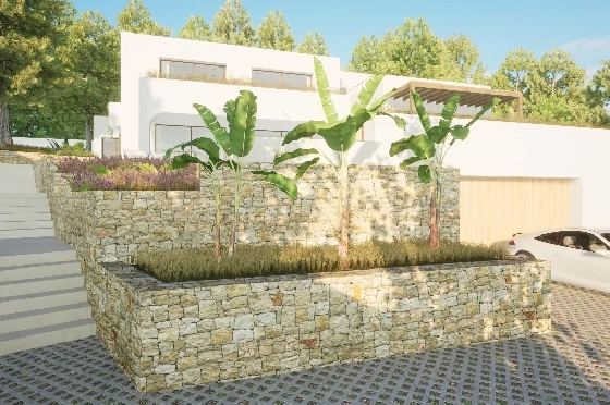 Villa in Moraira zu verkaufen, Living area 340 m², Baujahr 2024, Klimaanlage, Plot 1070 m², 4 Schlafzimmer, 4 Badezimmer, Pool, ref.: AM-12145DR-7