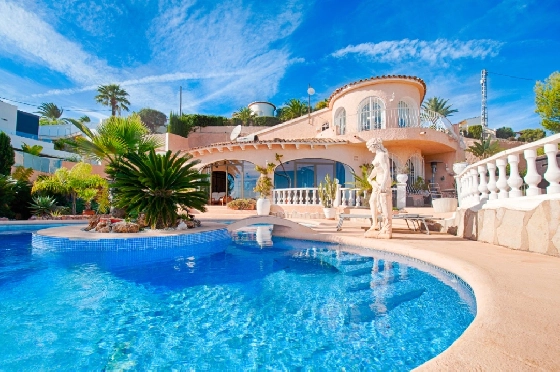 Villa in Moraira zu verkaufen, Living area 300 m², Baujahr 1984, Klimaanlage, Plot 1615 m², 3 Schlafzimmer, 2 Badezimmer, Pool, ref.: AM-12279DA-1