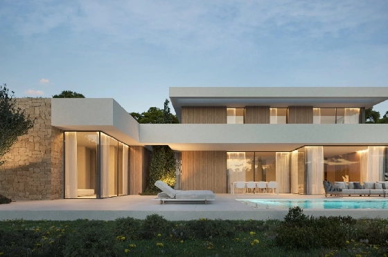 Villa in Moraira zu verkaufen, Living area 395 m², Baujahr 2025, Klimaanlage, Plot 814 m², 4 Schlafzimmer, 3 Badezimmer, Pool, ref.: AM-12303DA-1