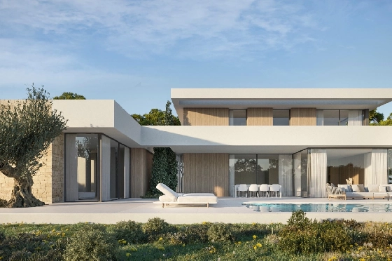 Villa in Moraira zu verkaufen, Living area 395 m², Baujahr 2025, Klimaanlage, Plot 814 m², 4 Schlafzimmer, 3 Badezimmer, Pool, ref.: AM-12303DA-3