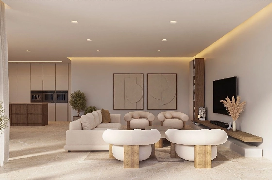 Villa in Moraira zu verkaufen, Living area 395 m², Baujahr 2025, Klimaanlage, Plot 814 m², 4 Schlafzimmer, 3 Badezimmer, Pool, ref.: AM-12303DA-4