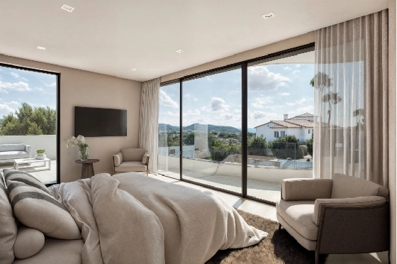 Villa in Moraira zu verkaufen, Living area 195 m², Baujahr 2025, Klimaanlage, Plot 811 m², 4 Schlafzimmer, 4 Badezimmer, Pool, ref.: AM-12327DA-11