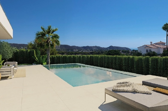 Villa in Moraira zu verkaufen, Living area 195 m², Baujahr 2025, Klimaanlage, Plot 811 m², 4 Schlafzimmer, 4 Badezimmer, Pool, ref.: AM-12327DA-2