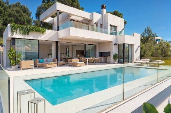 Villa in Calpe zu verkaufen, Living area 190 m², Baujahr 2025, Klimaanlage, Plot 1000 m², 3 Schlafzimmer, 3 Badezimmer, Pool, ref.: AM-12431DA-1