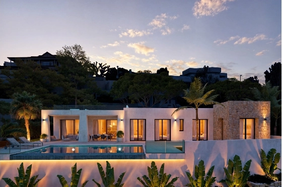 Villa in Calpe zu verkaufen, Living area 217 m², Baujahr 2025, Klimaanlage, Plot 1001 m², 4 Schlafzimmer, 3 Badezimmer, Pool, ref.: AM-12434DA-3