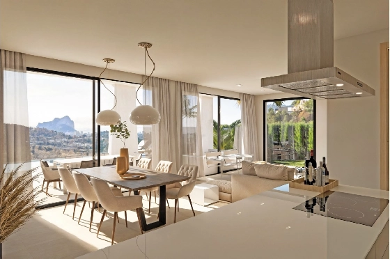 Villa in Calpe zu verkaufen, Living area 217 m², Baujahr 2025, Klimaanlage, Plot 1001 m², 4 Schlafzimmer, 3 Badezimmer, Pool, ref.: AM-12434DA-6