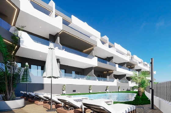 Etagen Apartment in Benijofar zu verkaufen, Wohnfläche 118 m², Zustand Erstbezug, 3 Schlafzimmer, 2 Badezimmer, Pool, ref.: HA-BNN-332-A02-2