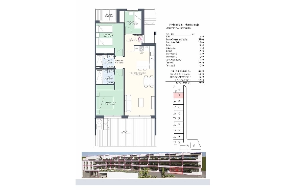 Etagen Apartment in Benijofar zu verkaufen, Wohnfläche 118 m², Zustand Erstbezug, 3 Schlafzimmer, 2 Badezimmer, Pool, ref.: HA-BNN-332-A02-28