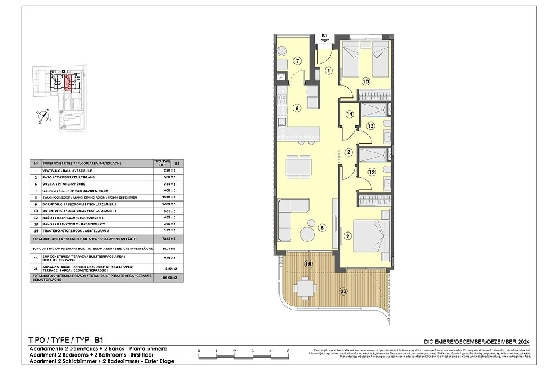 Etagen Apartment in Cala Ratjada zu verkaufen, Wohnfläche 101 m², Zustand Erstbezug, + fussboden, Klimaanlage, 2 Schlafzimmer, 2 Badezimmer, Pool, ref.: HA-MLN-164-A01-9