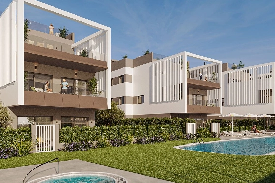 Maisonette in Colonia de Sant Jordi zu verkaufen, Living area 229 m², Zustand Erstbezug, + fussboden, Klimaanlage, 3 Schlafzimmer, 2 Badezimmer, Pool, ref.: HA-MLN-163-A04-1