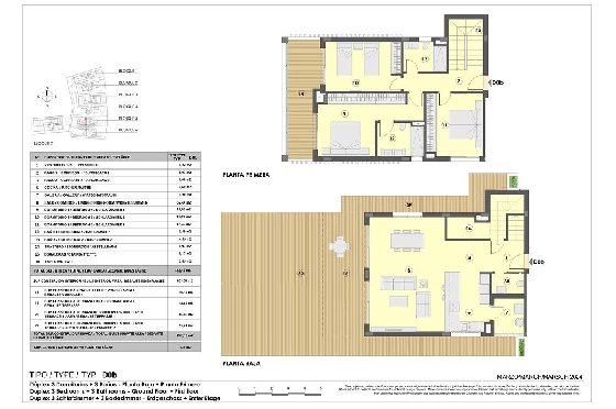 Maisonette in Colonia de Sant Jordi zu verkaufen, Living area 229 m², Zustand Erstbezug, + fussboden, Klimaanlage, 3 Schlafzimmer, 2 Badezimmer, Pool, ref.: HA-MLN-163-A04-11