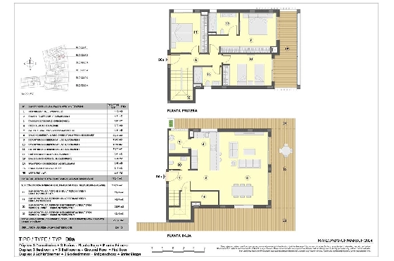 Maisonette in Colonia de Sant Jordi zu verkaufen, Living area 229 m², Zustand Erstbezug, + fussboden, Klimaanlage, 3 Schlafzimmer, 2 Badezimmer, Pool, ref.: HA-MLN-163-A04-12