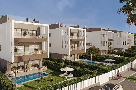 Maisonette in Colonia de Sant Jordi zu verkaufen, Living area 229 m², Zustand Erstbezug, + fussboden, Klimaanlage, 3 Schlafzimmer, 2 Badezimmer, Pool, ref.: HA-MLN-163-A04-2