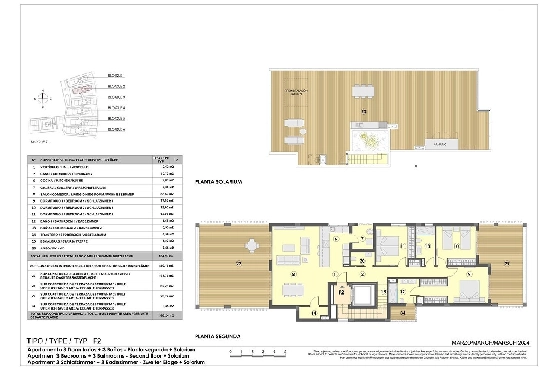 Penthouse Apartment in Colonia de Sant Jordi zu verkaufen, Living area 379 m², Zustand Erstbezug, + fussboden, Klimaanlage, 3 Schlafzimmer, 2 Badezimmer, Pool, ref.: HA-MLN-163-A03-12