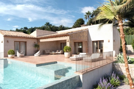 Villa in Javea zu verkaufen, Living area 270 m², Baujahr 2025, Klimaanlage, Plot 1000 m², 3 Schlafzimmer, 3 Badezimmer, Pool, ref.: PR-PPS3199NB-1