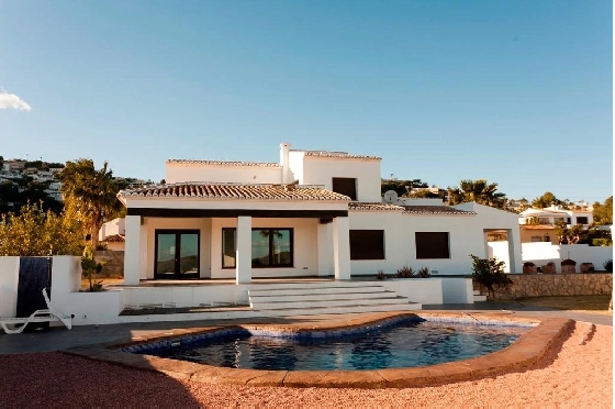 Villa in Moraira zu verkaufen, Living area 283 m², Baujahr 2023, Klimaanlage, Plot 897 m², 3 Schlafzimmer, 3 Badezimmer, Pool, ref.: AM-12030DA-1