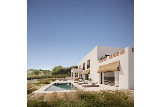 Villa in Teulada zu verkaufen, Living area 253 m², Klimaanlage, Plot 800 m², 4 Schlafzimmer, 3 Badezimmer, Pool, ref.: AM-12498DR-2