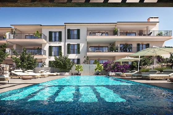 Etagen Apartment in Capdepera zu verkaufen, Wohnfläche 98 m², Zustand Erstbezug, Klimaanlage, 2 Schlafzimmer, 2 Badezimmer, Pool, ref.: HA-MLN-435-A01-15