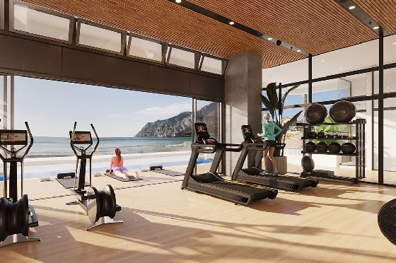 Etagen Apartment in Calpe zu verkaufen, Living area 125 m², Zustand Erstbezug, Klimaanlage, 3 Schlafzimmer, 2 Badezimmer, Pool, ref.: HA-CAN-150-A03-3