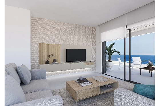 Etagen Apartment in Calpe zu verkaufen, Living area 125 m², Zustand Erstbezug, Klimaanlage, 3 Schlafzimmer, 2 Badezimmer, Pool, ref.: HA-CAN-150-A03-4