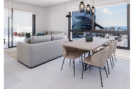 Etagen Apartment in Calpe zu verkaufen, Living area 125 m², Zustand Erstbezug, Klimaanlage, 3 Schlafzimmer, 2 Badezimmer, Pool, ref.: HA-CAN-150-A03-5