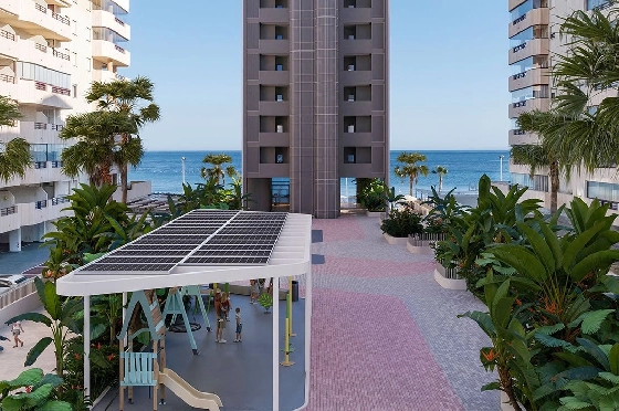 Etagen Apartment in Calpe zu verkaufen, Living area 125 m², Zustand Erstbezug, Klimaanlage, 3 Schlafzimmer, 2 Badezimmer, Pool, ref.: HA-CAN-150-A03-9