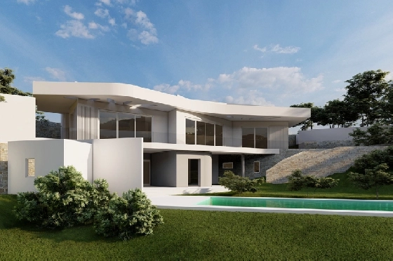 Villa in Javea zu verkaufen, Living area 350 m², Baujahr 2025, Klimaanlage, Plot 1000 m², 3 Schlafzimmer, 2 Badezimmer, Pool, ref.: AM-12492DA-22