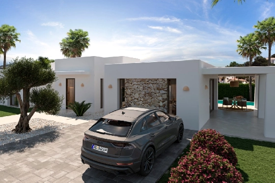 Villa in Javea zu verkaufen, Living area 200 m², Baujahr 2025, Klimaanlage, Plot 1000 m², 4 Schlafzimmer, 3 Badezimmer, Pool, ref.: AM-12500DR-3