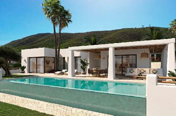 Villa in Javea zu verkaufen, Living area 200 m², Baujahr 2025, Klimaanlage, Plot 1000 m², 3 Schlafzimmer, 4 Badezimmer, Pool, ref.: AM-12502DR-1