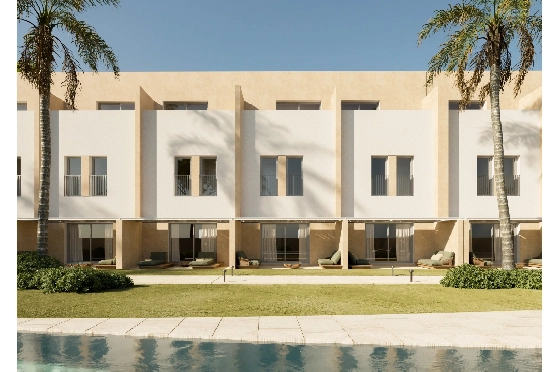 Reihenhaus in Denia zu verkaufen, Living area 102 m², Baujahr 2026, Klimaanlage, Plot 65 m², 3 Schlafzimmer, 3 Badezimmer, Pool, ref.: LS-BV9-3