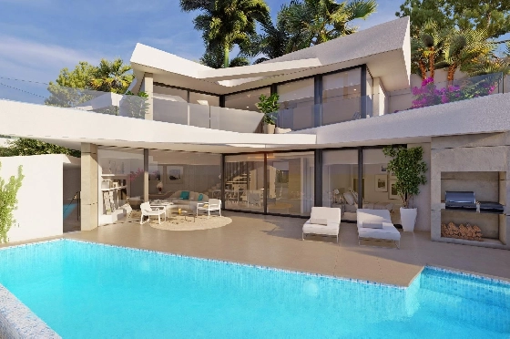 Villa in Benitachell zu verkaufen, Living area 226 m², Baujahr 2024, Klimaanlage, Plot 270 m², 3 Schlafzimmer, 3 Badezimmer, Pool, ref.: AM-12202NS-1
