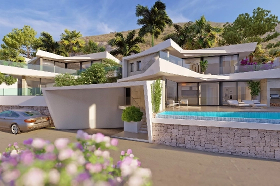 Villa in Benitachell zu verkaufen, Living area 226 m², Baujahr 2024, Klimaanlage, Plot 270 m², 3 Schlafzimmer, 3 Badezimmer, Pool, ref.: AM-12202NS-2