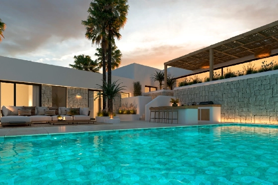 Villa in Javea zu verkaufen, Living area 200 m², Baujahr 2024, Klimaanlage, Plot 977 m², 3 Schlafzimmer, 3 Badezimmer, Pool, ref.: AM-12539DR-2