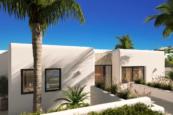 Villa in Javea zu verkaufen, Living area 150 m², Baujahr 2025, Klimaanlage, Plot 978 m², 3 Schlafzimmer, 2 Badezimmer, Pool, ref.: AM-12538DR-3