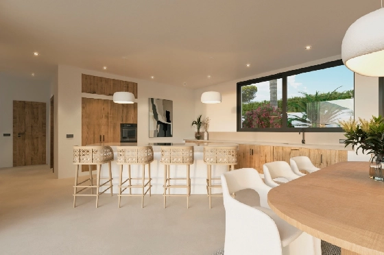 Villa in Javea zu verkaufen, Living area 150 m², Baujahr 2025, Klimaanlage, Plot 978 m², 3 Schlafzimmer, 2 Badezimmer, Pool, ref.: AM-12538DR-5