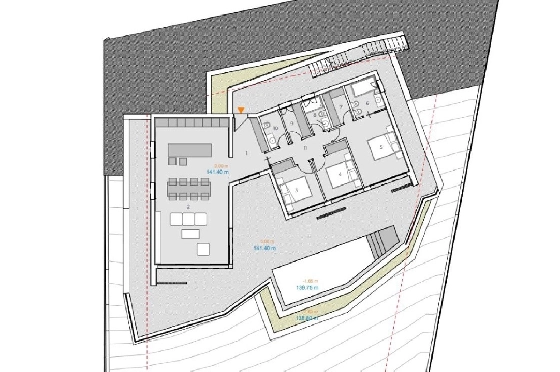 Villa in Pedreguer zu verkaufen, Living area 200 m², Baujahr 2025, Klimaanlage, Plot 1000 m², 3 Schlafzimmer, 2 Badezimmer, Pool, ref.: AM-12598DA-1