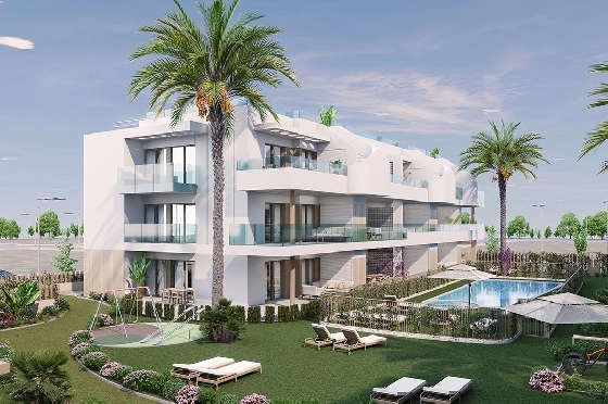 Etagen Apartment in Pilar de la Horadada zu verkaufen, Living area 111 m², Zustand Erstbezug, 3 Schlafzimmer, 2 Badezimmer, Pool, ref.: HA-PIN-132-A03-2
