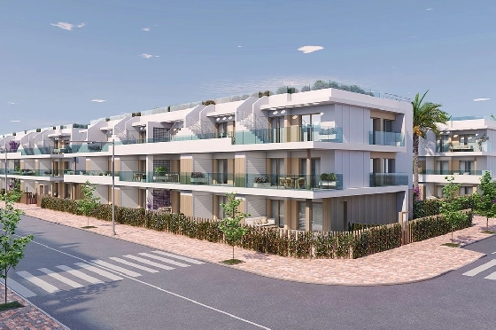Etagen Apartment in Pilar de la Horadada zu verkaufen, Living area 111 m², Zustand Erstbezug, 3 Schlafzimmer, 2 Badezimmer, Pool, ref.: HA-PIN-132-A03-4