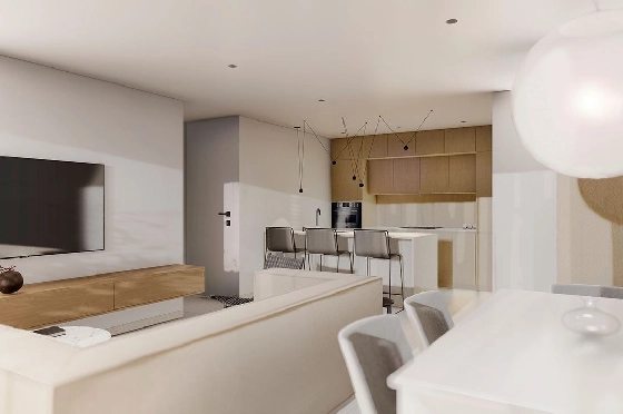 Penthouse Apartment in Guardamar del Segura zu verkaufen, Living area 97 m², Zustand Erstbezug, Klimaanlage, 2 Schlafzimmer, 2 Badezimmer, Pool, ref.: HA-GUN-431-A02-10