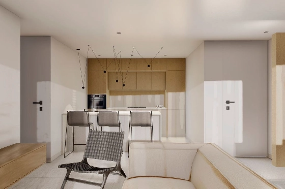Penthouse Apartment in Guardamar del Segura zu verkaufen, Living area 97 m², Zustand Erstbezug, Klimaanlage, 2 Schlafzimmer, 2 Badezimmer, Pool, ref.: HA-GUN-431-A02-15