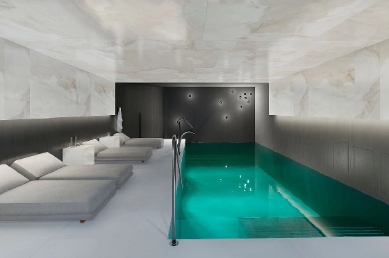 Penthouse Apartment in Guardamar del Segura zu verkaufen, Living area 97 m², Zustand Erstbezug, Klimaanlage, 2 Schlafzimmer, 2 Badezimmer, Pool, ref.: HA-GUN-431-A02-21