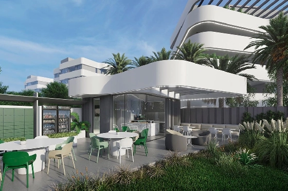 Penthouse Apartment in Guardamar del Segura zu verkaufen, Living area 97 m², Zustand Erstbezug, Klimaanlage, 2 Schlafzimmer, 2 Badezimmer, Pool, ref.: HA-GUN-431-A02-30