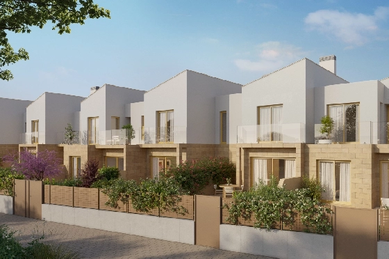 Reihenhaus in El Vergel zu verkaufen, Living area 92 m², Baujahr 2027, Klimaanlage, Plot 135 m², 3 Schlafzimmer, 3 Badezimmer, Pool, ref.: TT-AD-11-2