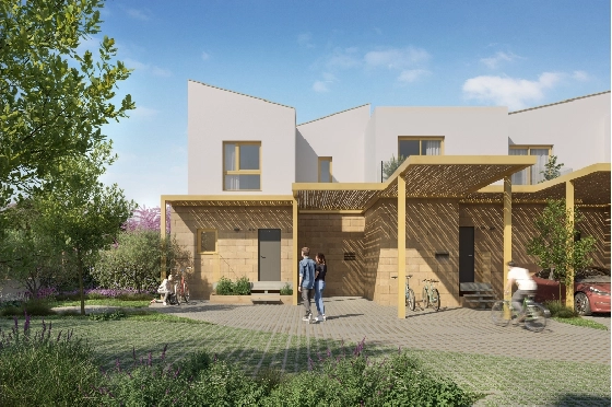 Reihenhaus in El Vergel zu verkaufen, Living area 92 m², Baujahr 2027, Klimaanlage, Plot 135 m², 3 Schlafzimmer, 3 Badezimmer, Pool, ref.: TT-AD-11-8