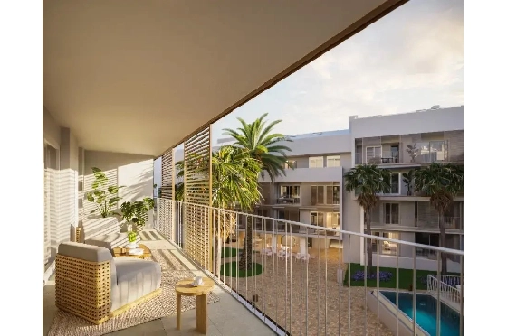 Apartment in Javea zu verkaufen, Living area 112 m², Baujahr 2025, Klimaanlage, Plot 11 m², 3 Schlafzimmer, 3 Badezimmer, Pool, ref.: AH-J-VI-1-1-3-D-15