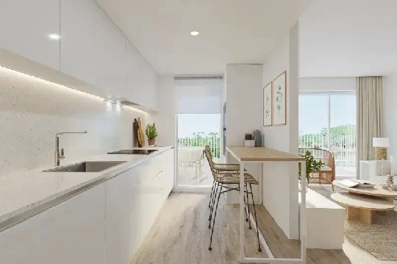 Apartment in Javea zu verkaufen, Living area 112 m², Baujahr 2025, Klimaanlage, Plot 11 m², 3 Schlafzimmer, 3 Badezimmer, Pool, ref.: AH-J-VI-1-1-3-D-5