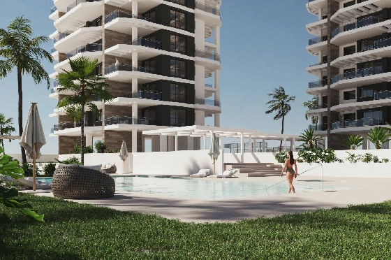 Apartment in Calpe zu verkaufen, Living area 97 m², Klimaanlage, Plot 25 m², 3 Schlafzimmer, 2 Badezimmer, Pool, ref.: GE-J114A-3