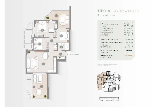 Apartment in Calpe zu verkaufen, Living area 93 m², Klimaanlage, Plot 31 m², 3 Schlafzimmer, 2 Badezimmer, Pool, ref.: GE-J113A-8