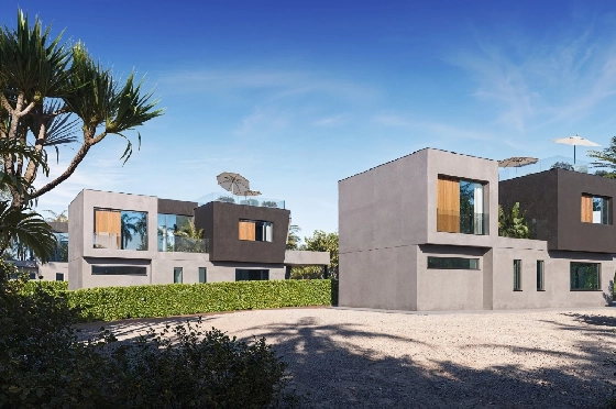 Villa in Calpe zu verkaufen, Living area 324 m², Baujahr 2025, Klimaanlage, Plot 800 m², 3 Schlafzimmer, 3 Badezimmer, Pool, ref.: AM-12624DA-1