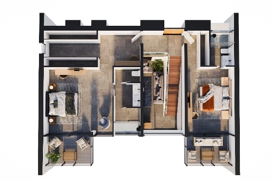 Villa in Calpe zu verkaufen, Living area 273 m², Baujahr 2025, Klimaanlage, Plot 1180 m², 3 Schlafzimmer, 3 Badezimmer, Pool, ref.: AM-12625DA-10